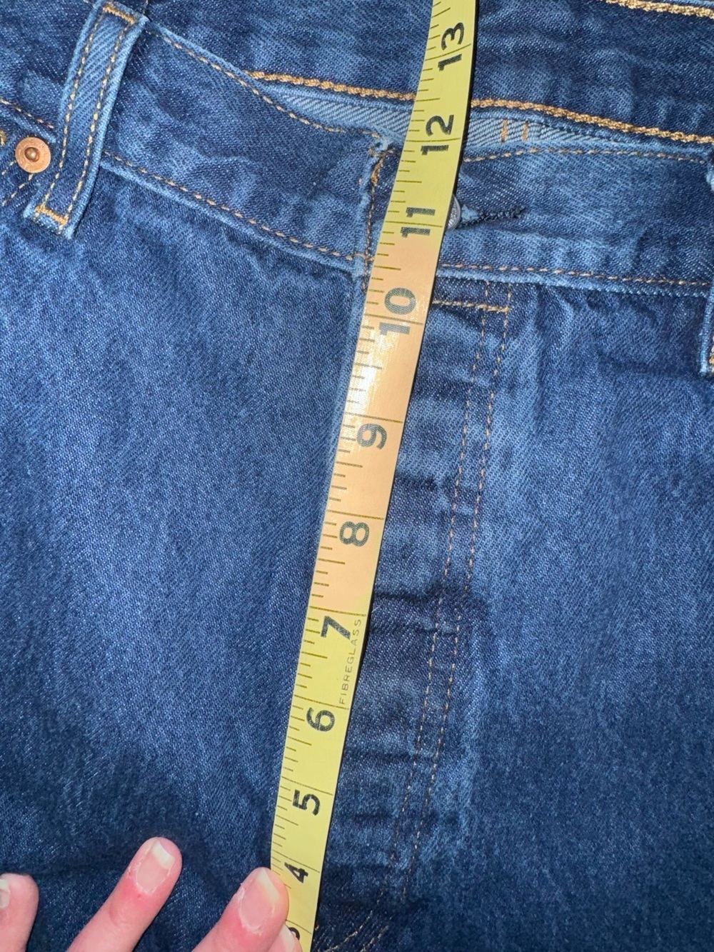 Levi’s 501 Original Button Fly Dark Wash Straight Leg Jeans Men’s 38x30 - Picture 10 of 16